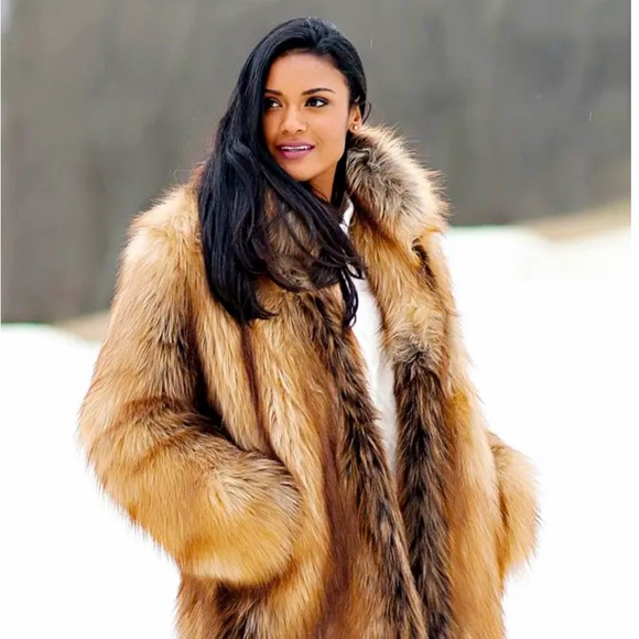 Donna Salyers Fabulous Furs - NWOT Color: Red Fox Gorgeous!  Great for Winter XL - Picture 1 of 3